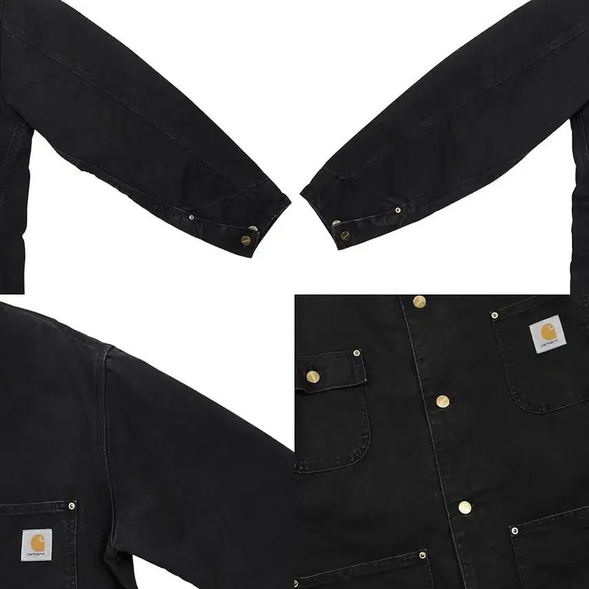 [BUNJANG] Carhartt CB105 Chore Coat Black Vintage Jacket / 1990s USA 칼하트 CB105 블랙 초어 코트 자켓 빈티지 미국제
