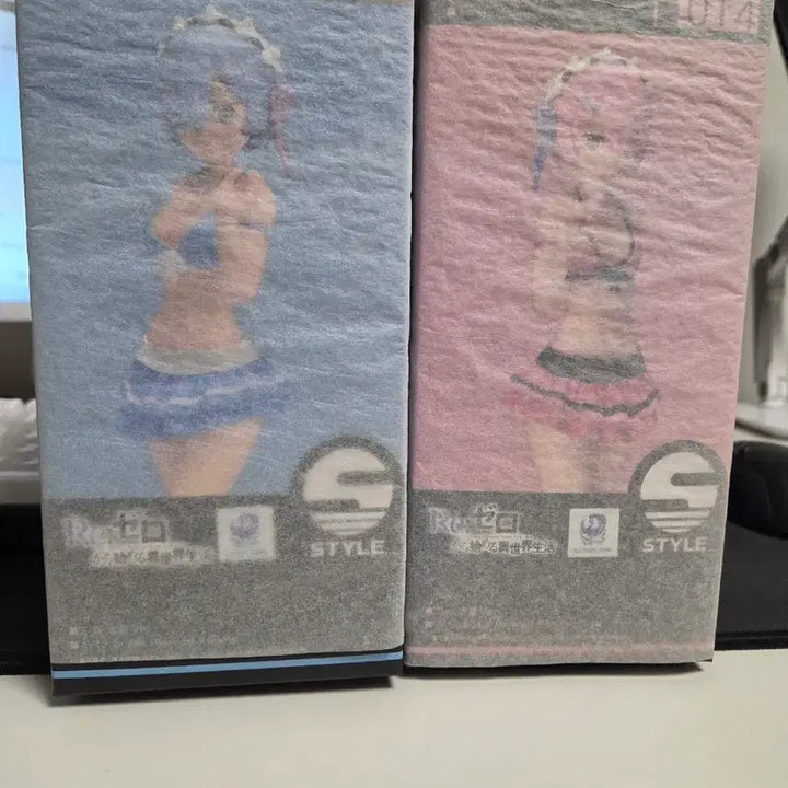 [BUNJANG] Re:ZERO S-style Rem &amp; Ram Swimsuit Figure / 미개봉) 리제로 S-style 렘 &amp; 람 수영복 피규어