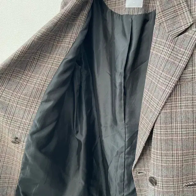 [BUNJANG] 8 Seconds Brown Vintage Check Long Jacket / 8 seconds 에잇세컨즈 브라운 빈티지 체크 롱 자켓