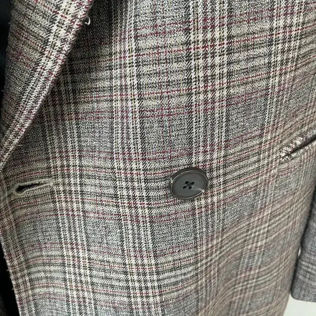 [BUNJANG] 8 Seconds Brown Vintage Check Long Jacket / 8 seconds 에잇세컨즈 브라운 빈티지 체크 롱 자켓