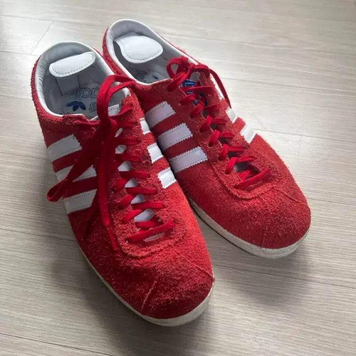 [BUNJANG] Adidas Gazelle Red Suede Sneakers / 아디다스 가젤 레드 스웨이드 운동화 (290)