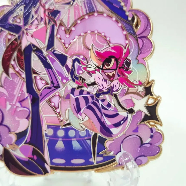 [BUNJANG] Hazbin Hotel Alastor Nifty Pride Metal Badge / 해즈빈호텔 알래스터 니프티 프라이드 금속뱃지