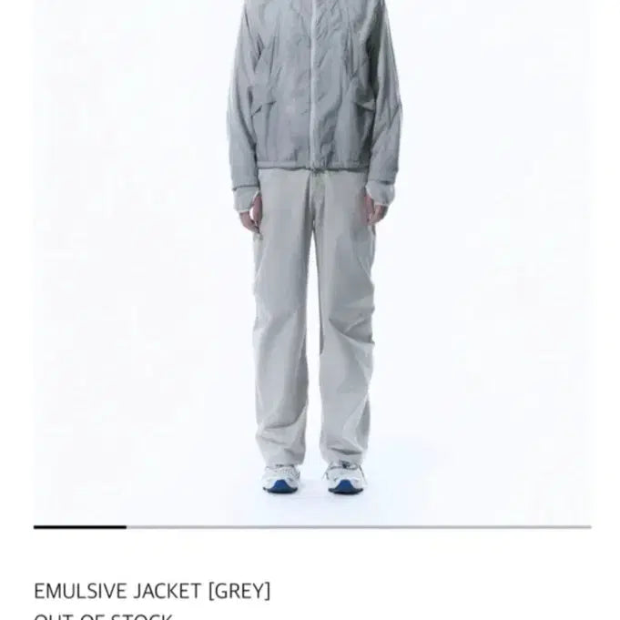 [BUNJANG] Sansan Gear Emulsive Windbreaker Jacket (Gray, Size 2) / 산산기어 바람막이 EMULSIVE 자켓 그레이 2사이즈