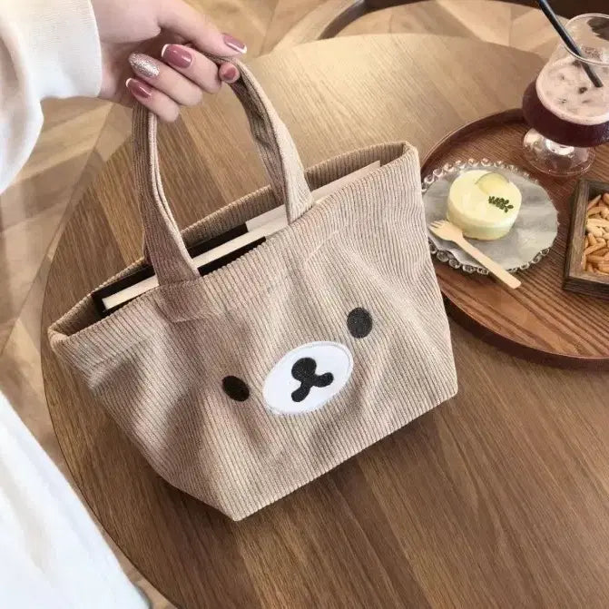 [BUNJANG] Rilakkuma Corduroy Bag / 리락쿠마 골덴 가방