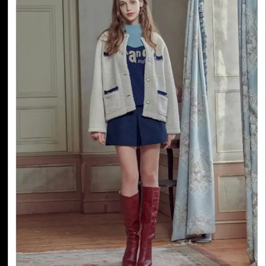 [BUNJANG] SOUP Tweed Jacket / (정가25만)soup여성스런 부클 트위드 (지금입기딱)