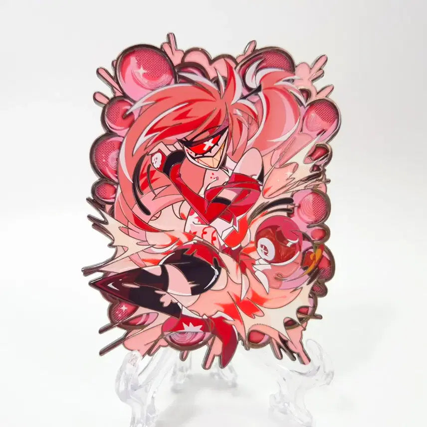 [BUNJANG] Hazbin Hotel Cherry Bomb Metal Badge / 해즈빈호텔 체리밤 금속뱃지