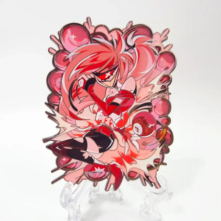 [BUNJANG] Hazbin Hotel Cherry Bomb Metal Badge / 해즈빈호텔 체리밤 금속뱃지