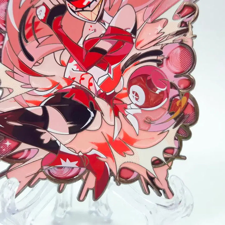 [BUNJANG] Hazbin Hotel Cherry Bomb Metal Badge / 해즈빈호텔 체리밤 금속뱃지