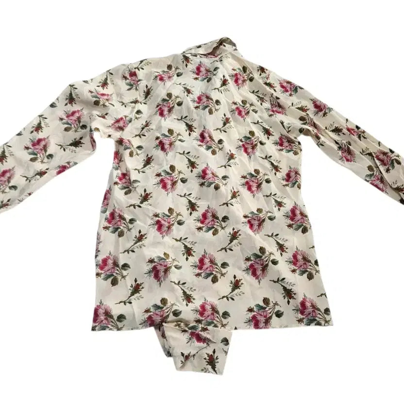 [BUNJANG] Gucci Floral Silk Push Bow Blouse (38) / 정품/상태최상] 구찌 플로럴 실크 푸시보우 블라우스 (38)
