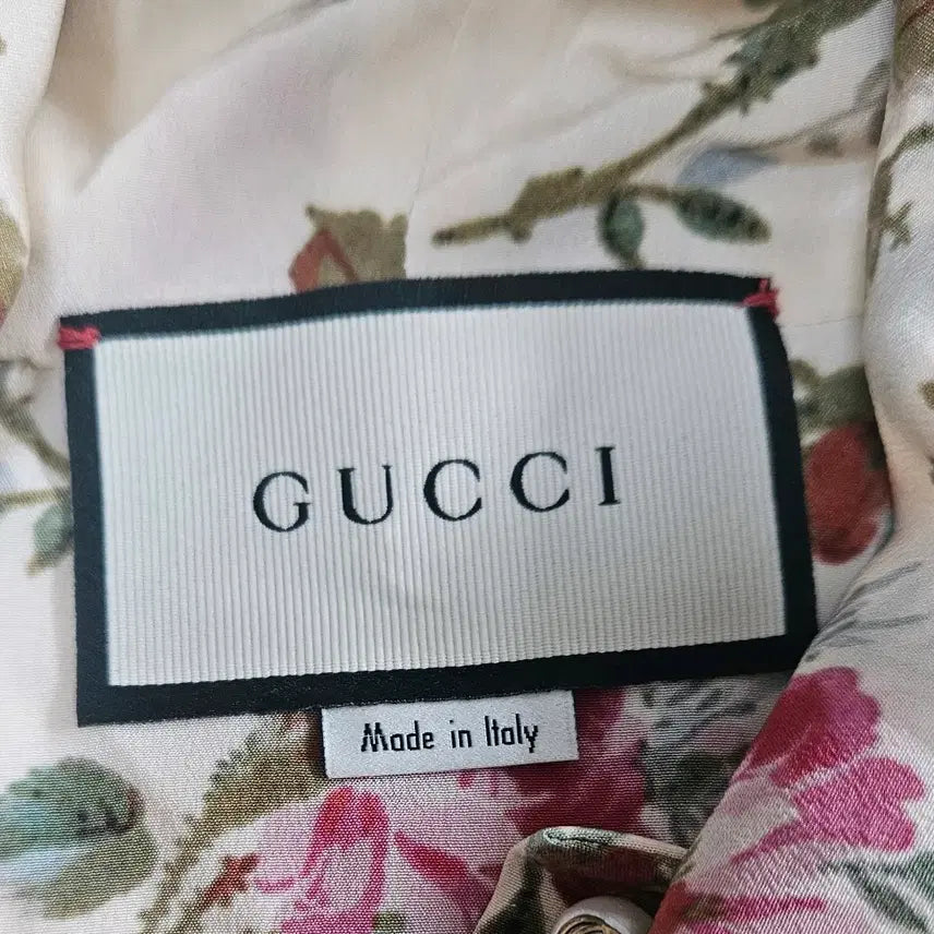[BUNJANG] Gucci Floral Silk Push Bow Blouse (38) / 정품/상태최상] 구찌 플로럴 실크 푸시보우 블라우스 (38)