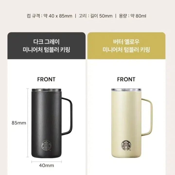 [BUNJANG] Starbucks Miniature Tumbler Keychain / 스타벅스 미니어처 텀블러 키링 새상품 팔아용~