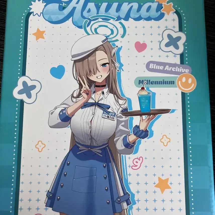 [BUNJANG] Blue Archive Asuna Part-Time Starter Kit / 블루아카이브 카페 메모리얼 아스나 아르바이트 스타터 키트(명찰 제외)