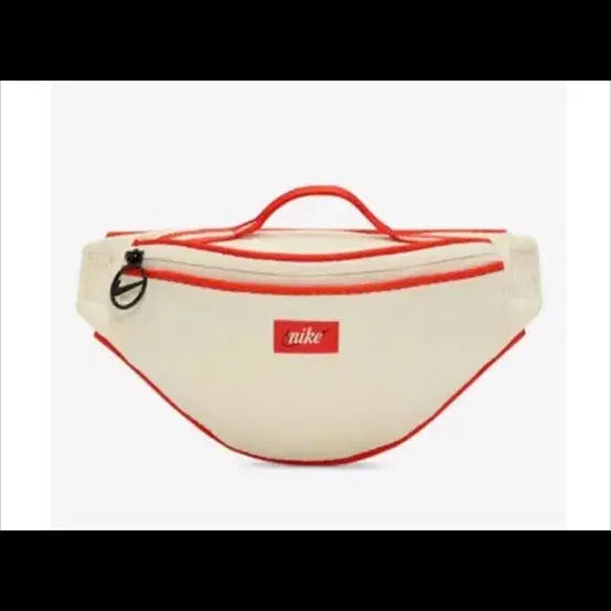 [BUNJANG] Nike Heritage Retro Fanny Pack Ivory/Red / 나이키 힙색 아이보리/레드