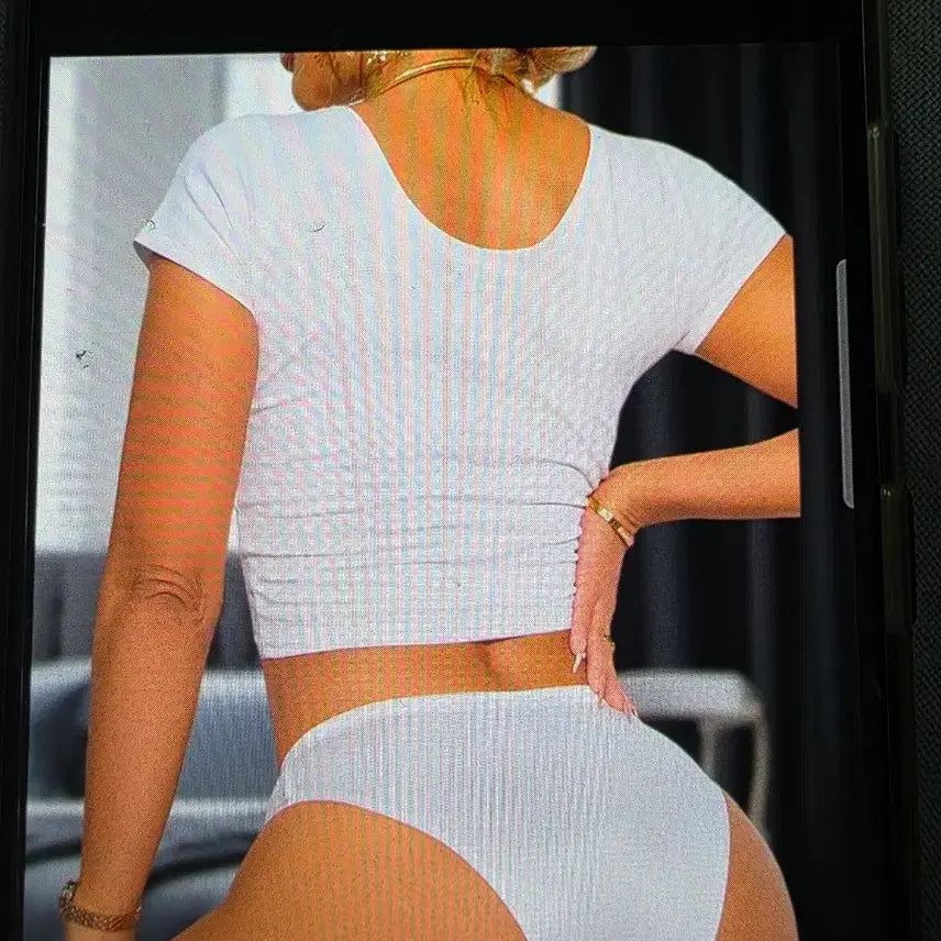 [BUNJANG] White Mesh Triangle Panties / 여성 화이트 망사 삼각팬티
