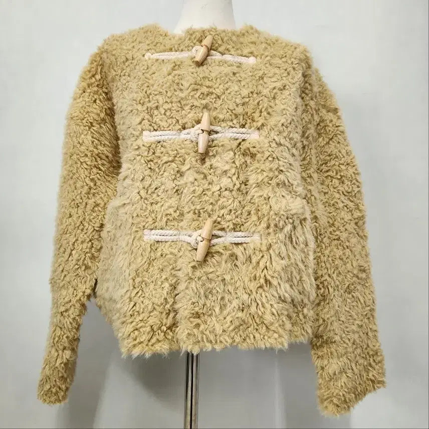 [BUNJANG] J.ELLIS Dumble Suede Mouton Short Jacket / J.ELLIS 덤블 스웨이드 무스탕 숏자켓 66~77