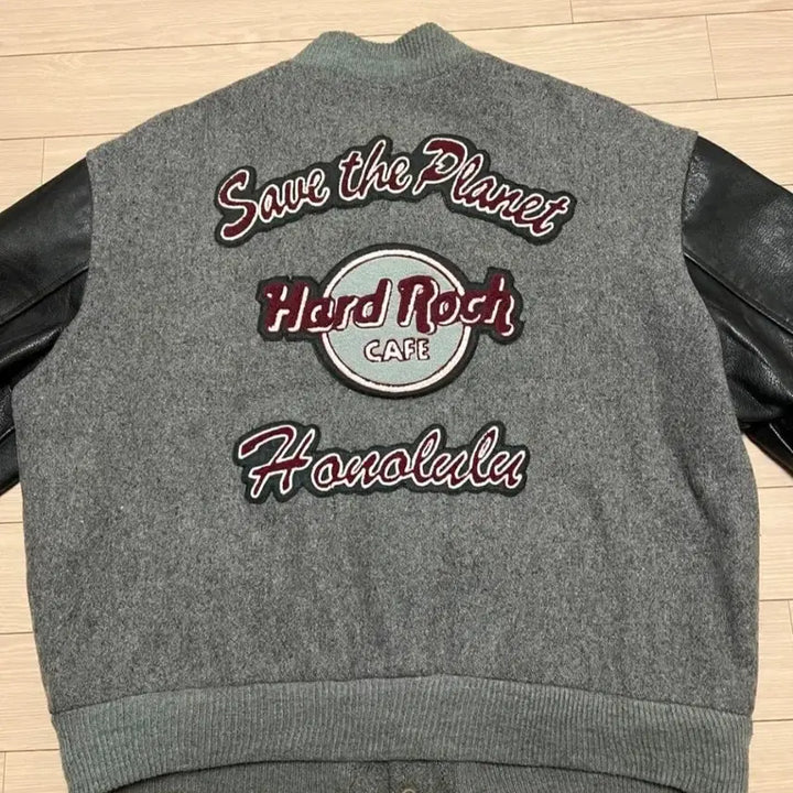 [BUNJANG] Hard Rock Cafe Honolulu Varsity Jacket / 하드락 카페 호놀룰루 스타디움  바시티 자켓