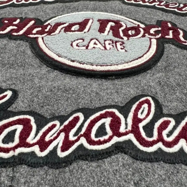 [BUNJANG] Hard Rock Cafe Honolulu Varsity Jacket / 하드락 카페 호놀룰루 스타디움  바시티 자켓