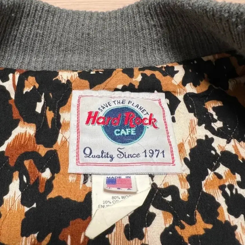 [BUNJANG] Hard Rock Cafe Honolulu Varsity Jacket / 하드락 카페 호놀룰루 스타디움  바시티 자켓