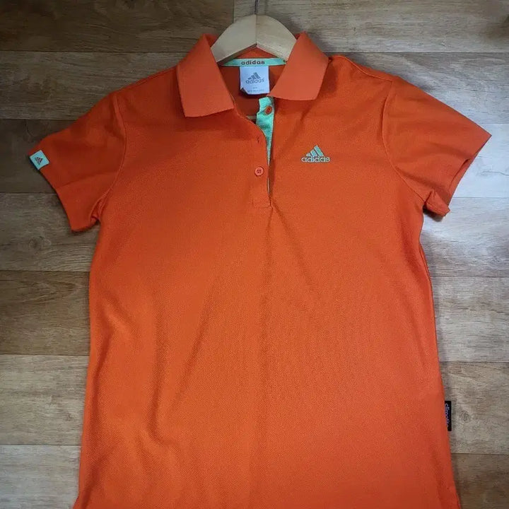 [BUNJANG] Adidas Orange Short Sleeve Polo T-Shirt Size 85 / 아디다스 오렌지색 반팔 폴로티85