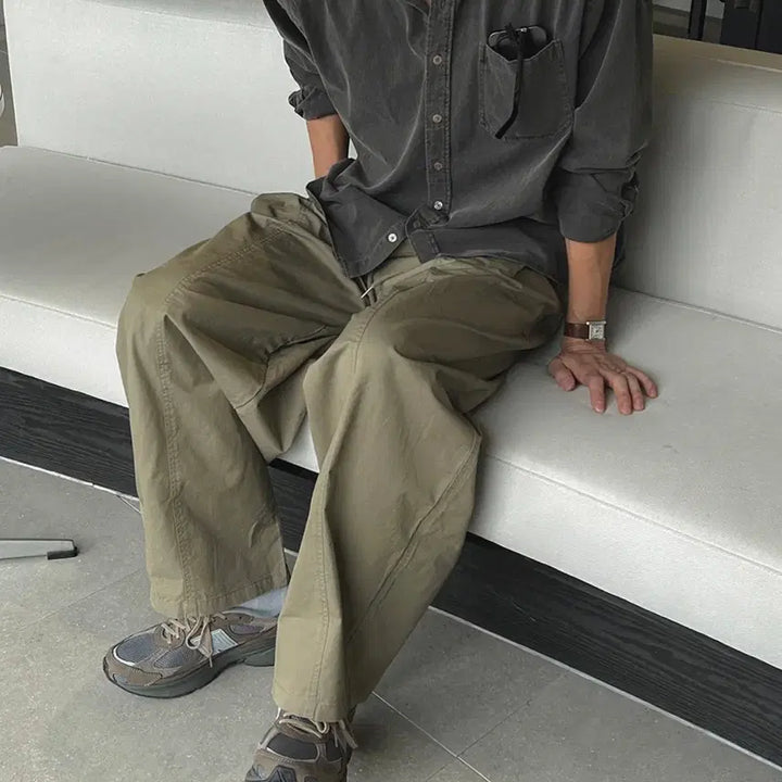 [BUNJANG] 26ss Curved Chino Pants Bundle Set / 26ss 커브드 치노 팬츠 블랙/베이지 XXL(34-36)사이즈 판매.