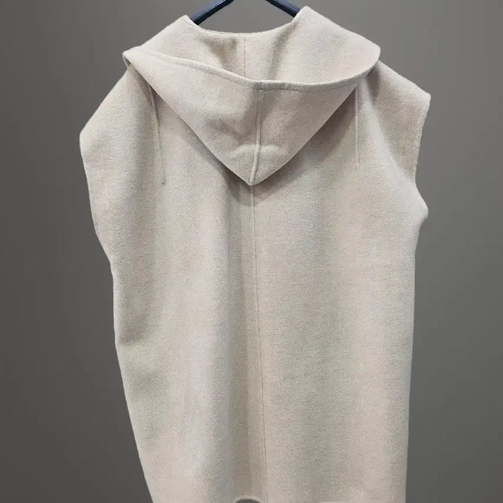 [BUNJANG] Le Coq Sportif Handmade Ivory Hooded Vest / 르꼬르망 핸드메이드 후드 베스트예요~프리사이즈