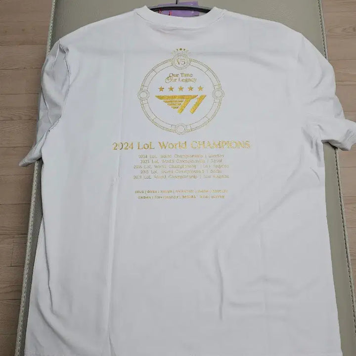 [SOLD OUT] 티원 24 월즈 우승기념 5성 티셔츠