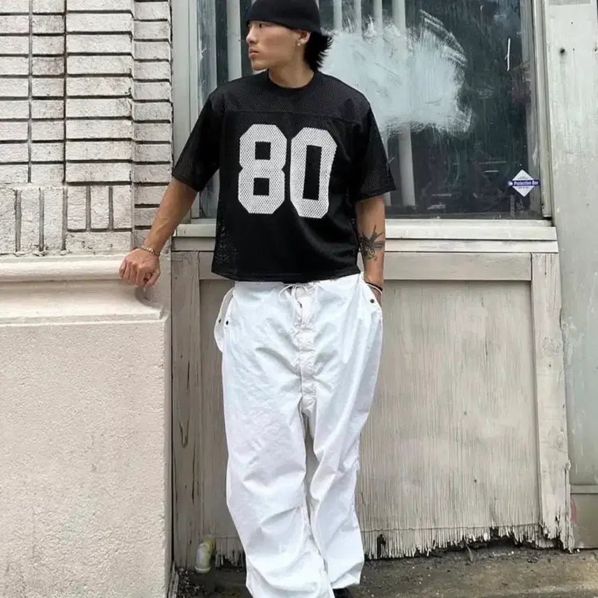[BUNJANG] Stussy Team Jersey 80 Black M / 스투시 팀 저지 80 블랙 / M