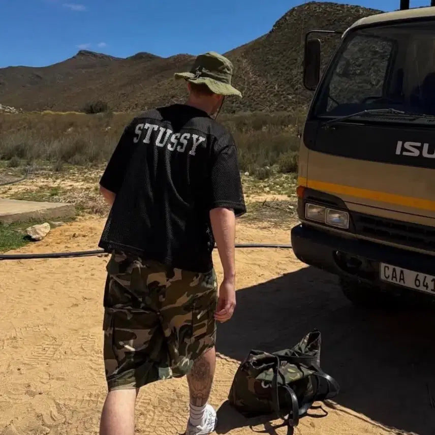 [BUNJANG] Stussy Team Jersey 80 Black M / 스투시 팀 저지 80 블랙 / M