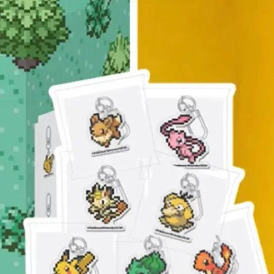 [SOLD OUT] 포켓몬 픽셀아트 아크릴 키링