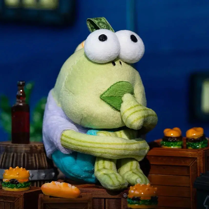 [BUNJANG] SpongeBob SquarePants Bikini Bottom Friends Dopey Fish Plush Keychain / 스폰지밥 비키니 시티의 엉뚱한 친구들 인형 키링 Dopey fish