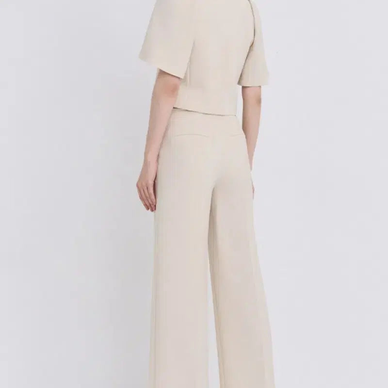 [BUNJANG] OBJ Wide Pants Set / 오브제와이드 팬츠 셋업