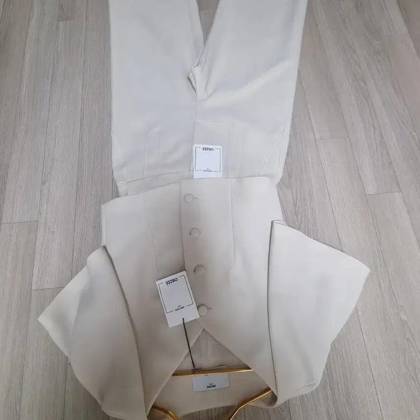 [BUNJANG] OBJ Wide Pants Set / 오브제와이드 팬츠 셋업