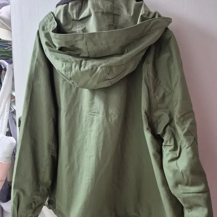 [BUNJANG] Andar Khaki Hooded Field Jacket / 안다르 카키색 후드 야상 점퍼