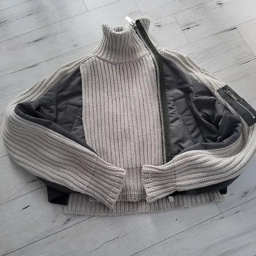 [BUNJANG] Sacai Knit MA-1 Jumper / Sacai 니트 MA-1 점퍼