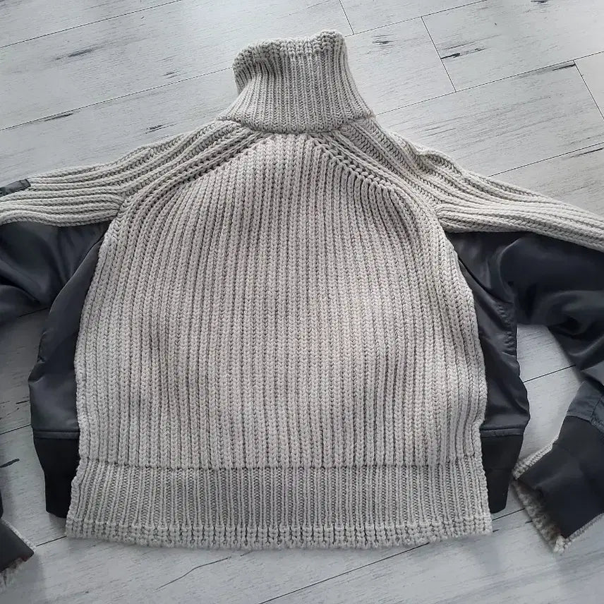 [BUNJANG] Sacai Knit MA-1 Jumper / Sacai 니트 MA-1 점퍼