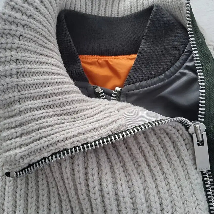 [BUNJANG] Sacai Knit MA-1 Jumper / Sacai 니트 MA-1 점퍼