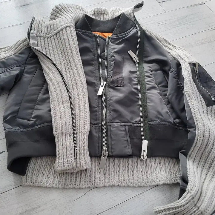 [BUNJANG] Sacai Knit MA-1 Jumper / Sacai 니트 MA-1 점퍼