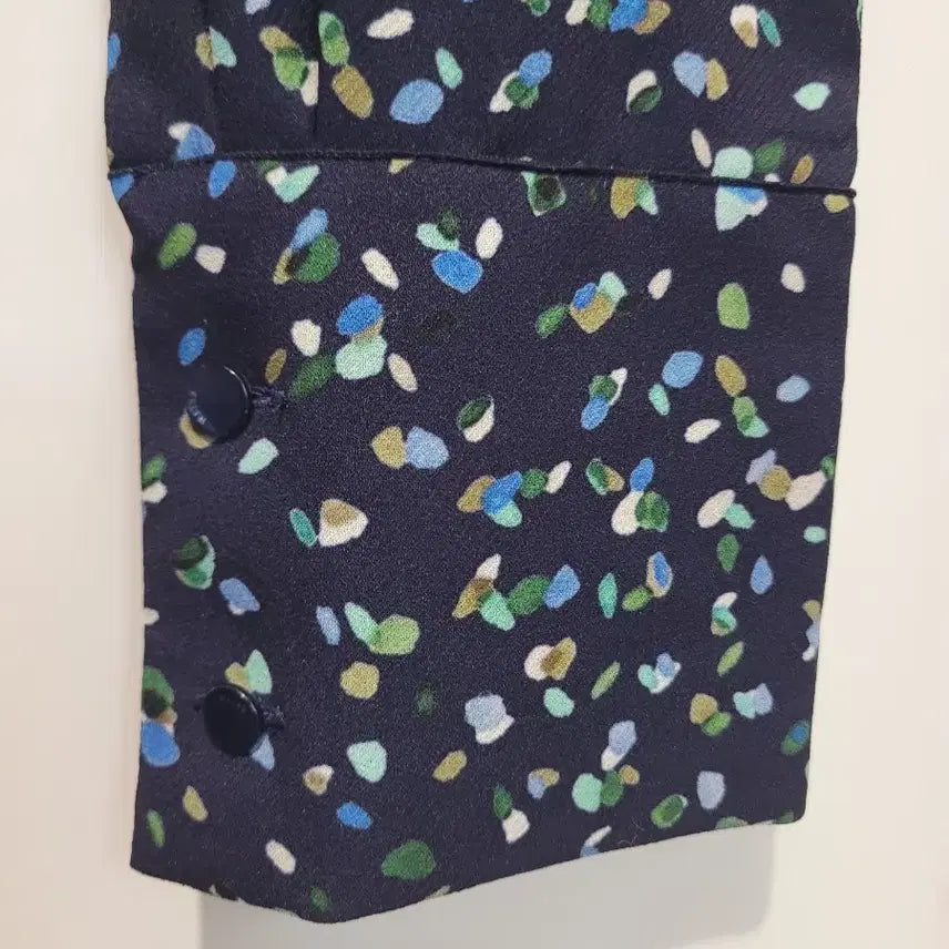 [BUNJANG] Keith Flower Pattern Peplum Chiffon Blouse / 키이스 플라워 패턴 페플럼 쉬폰 블라우스 55사이즈