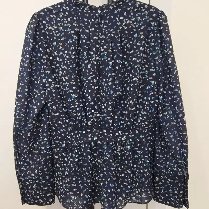 [BUNJANG] Keith Flower Pattern Peplum Chiffon Blouse / 키이스 플라워 패턴 페플럼 쉬폰 블라우스 55사이즈