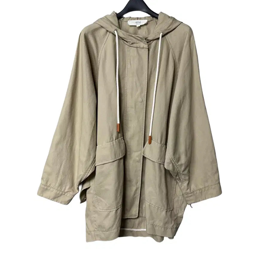 [BUNJANG] Athe Vanessa Bruno Beige Hooded Field Jacket / 85 아떼바네사브루노 여성 베이지 후드 야상 자켓