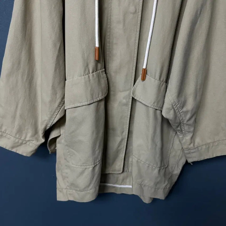 [BUNJANG] Athe Vanessa Bruno Beige Hooded Field Jacket / 85 아떼바네사브루노 여성 베이지 후드 야상 자켓