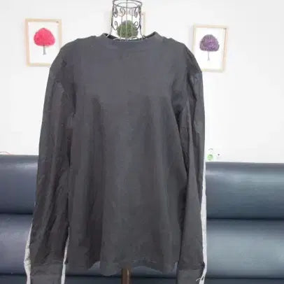 [BUNJANG] System Homme Check Pattern Long Sleeve T-shirt / 시스템옴므 체크배색 티셔츠
