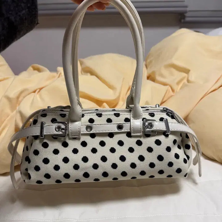 [BUNJANG] The Green Lab Dot Mini Baguette Bag / 더그린랩 도트 미니 바게트백