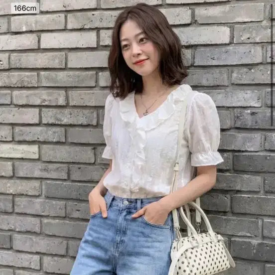 [BUNJANG] The Green Lab Dot Mini Baguette Bag / 더그린랩 도트 미니 바게트백