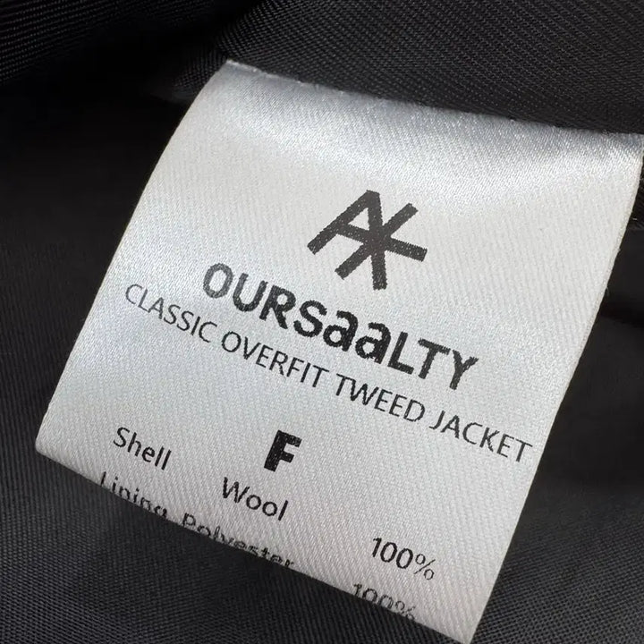 [BUNJANG] OURSAALTY Classic Overfit Tweed Jacket / OURSAALTY 아우어솔티Classic Overfit Tweed Jac