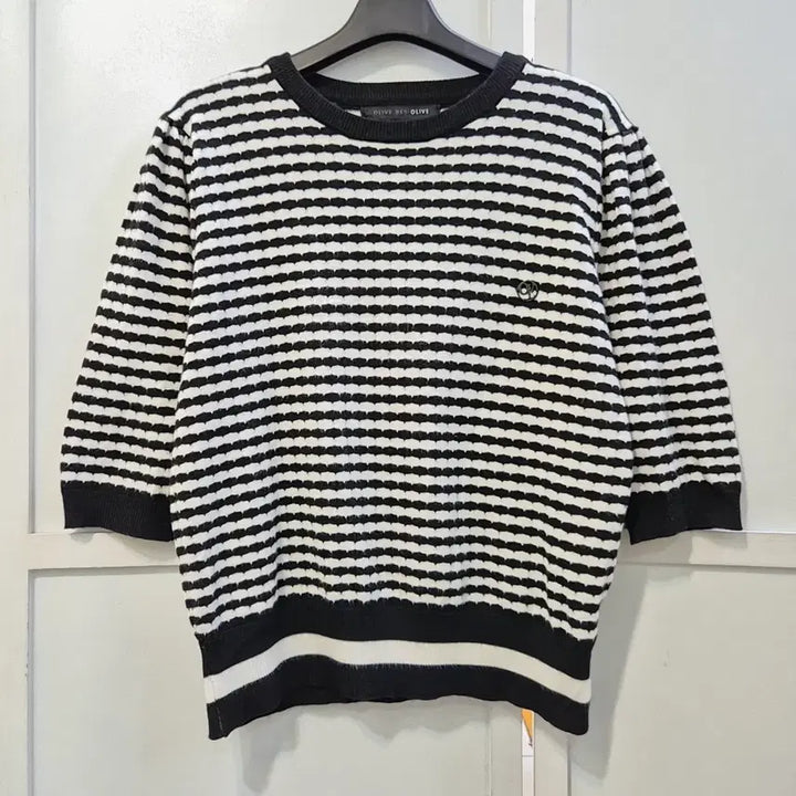 [BUNJANG] Olive Des Olive Stripe Knit Top / 올리브데올리브 스트라이프 니트티