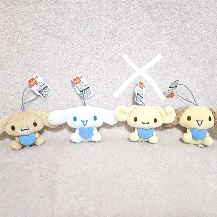 [BUNJANG] Cinnamon Friends Espresso Cappuccino Cinnamoroll Chiffon Mascot Plush Keyring / 시나몬 프렌즈 에스프레소 카푸치노 시나모롤 쉬폰 마스코트 인형 키링