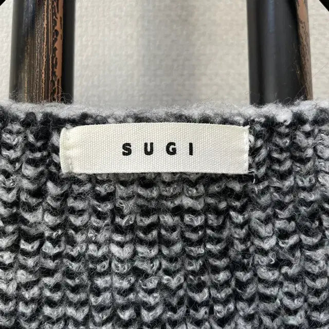 [BUNJANG] SUGI Gray Check Open Cardigan / SUGI 스기 그레이 체크 무늬 오픈형 가디건
