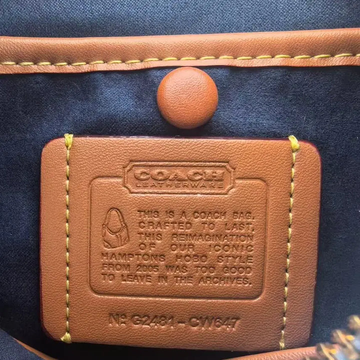 [BUNJANG] Coach Half Moon Denim Shoulder Bag / 코치 신상 여성 하프문 숄더백 여름 필수