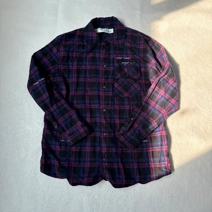 [BUNJANG] Off-White Flannel Check Shirt / XL 오프화이트 플란넬 체크 셔츠 0310T